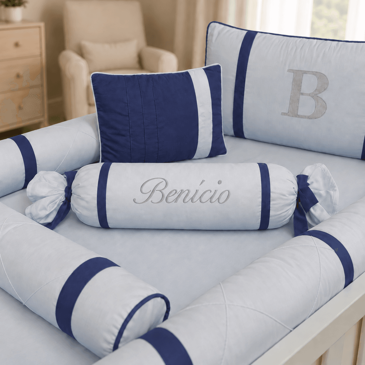 Kit Berço Azul Marinho & Nuvem — imagem 3