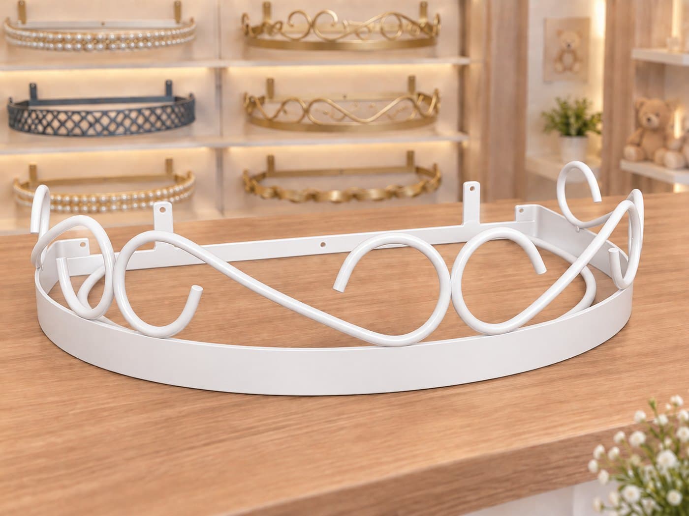 Dossel de Parede para Berço Arabesco Branco — imagem 2