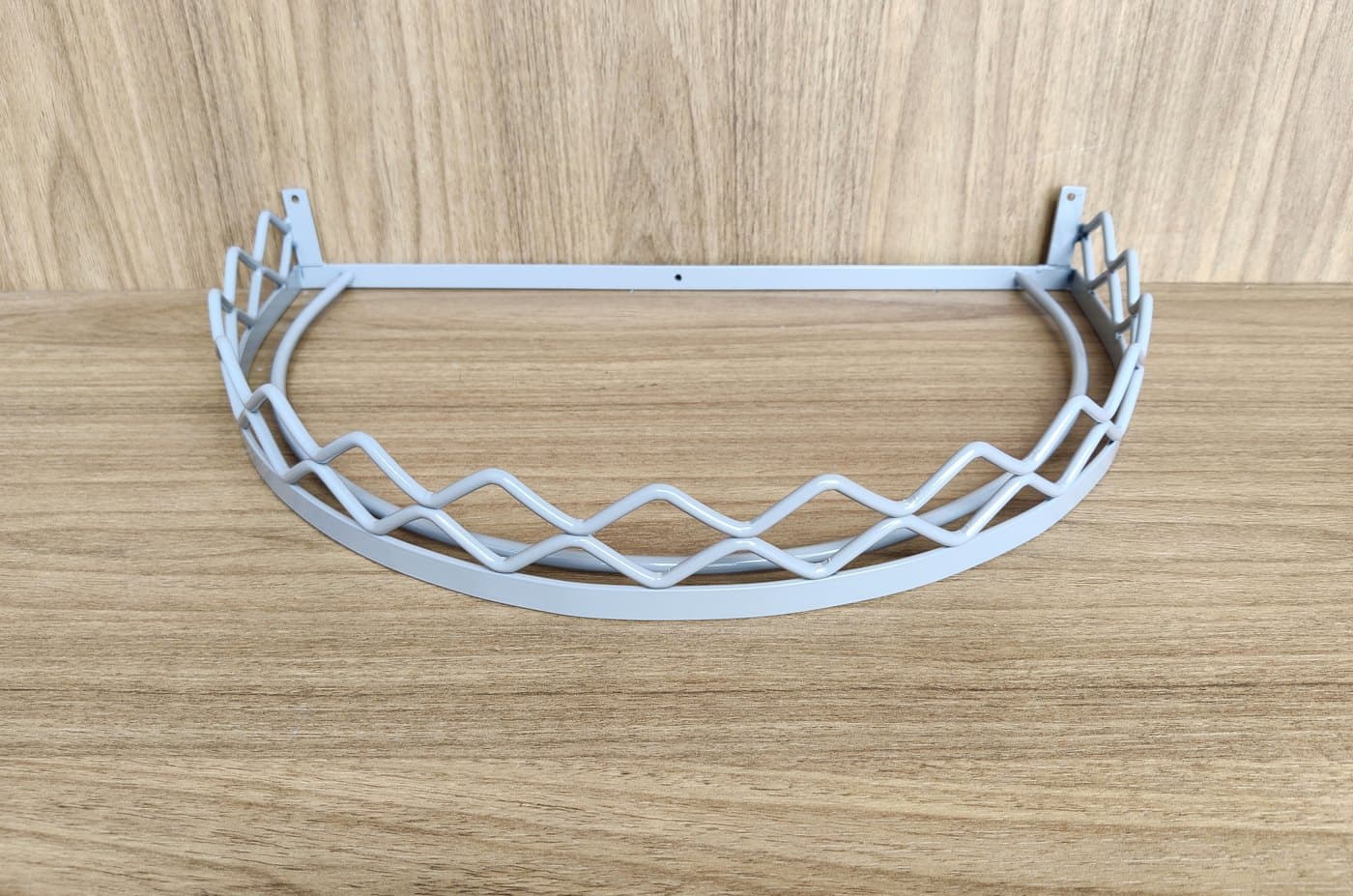 Dossel de Parede para Berço Ondulado Base Lisa Cinza Claro — imagem 3