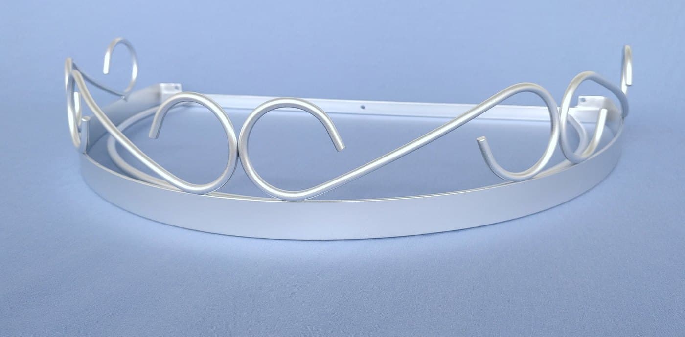Dossel de Parede para Berço Arabesco Prata — imagem 2