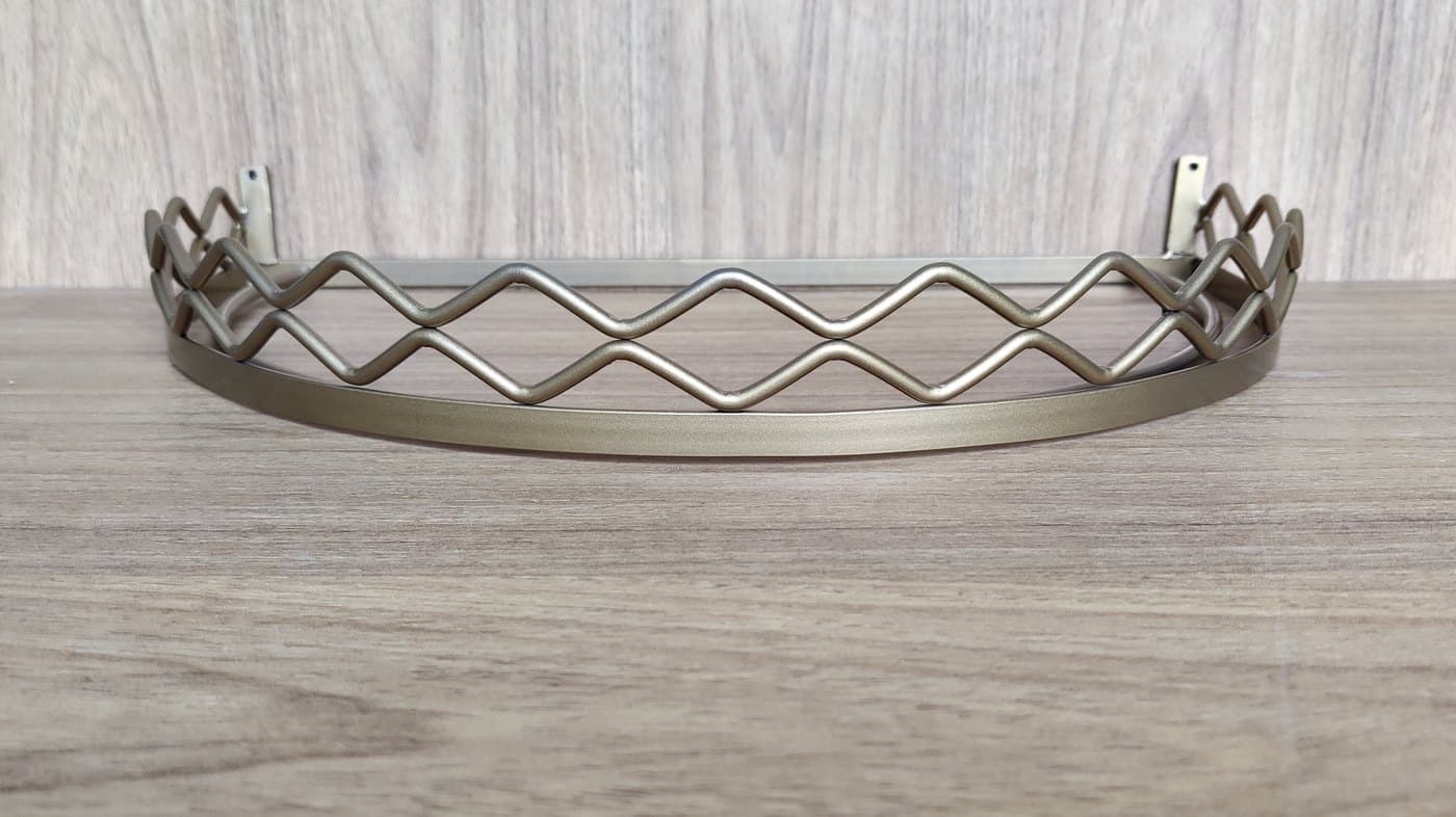 Dossel de Parede para Berço Ondulado Base Lisa Dourado — imagem 3