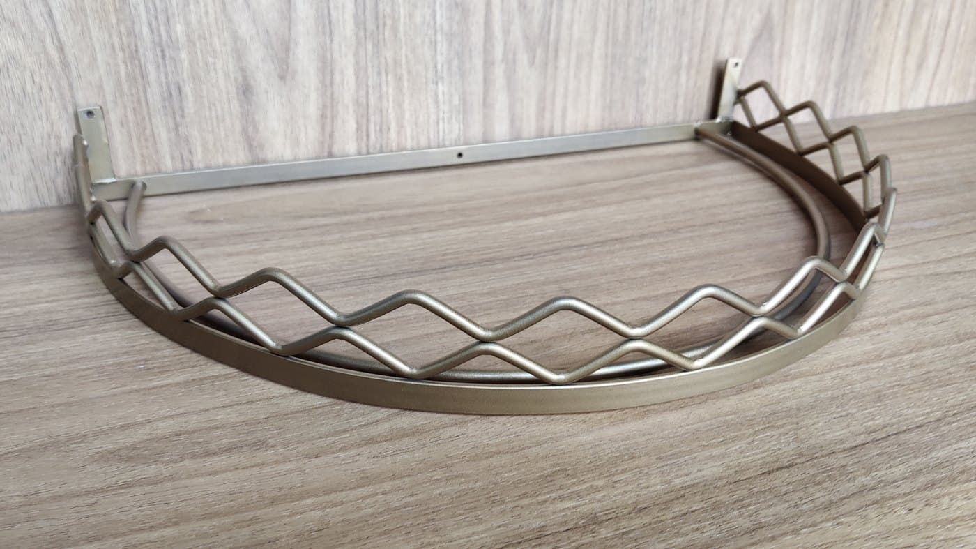 Dossel de Parede para Berço Ondulado Base Lisa Dourado — imagem 2