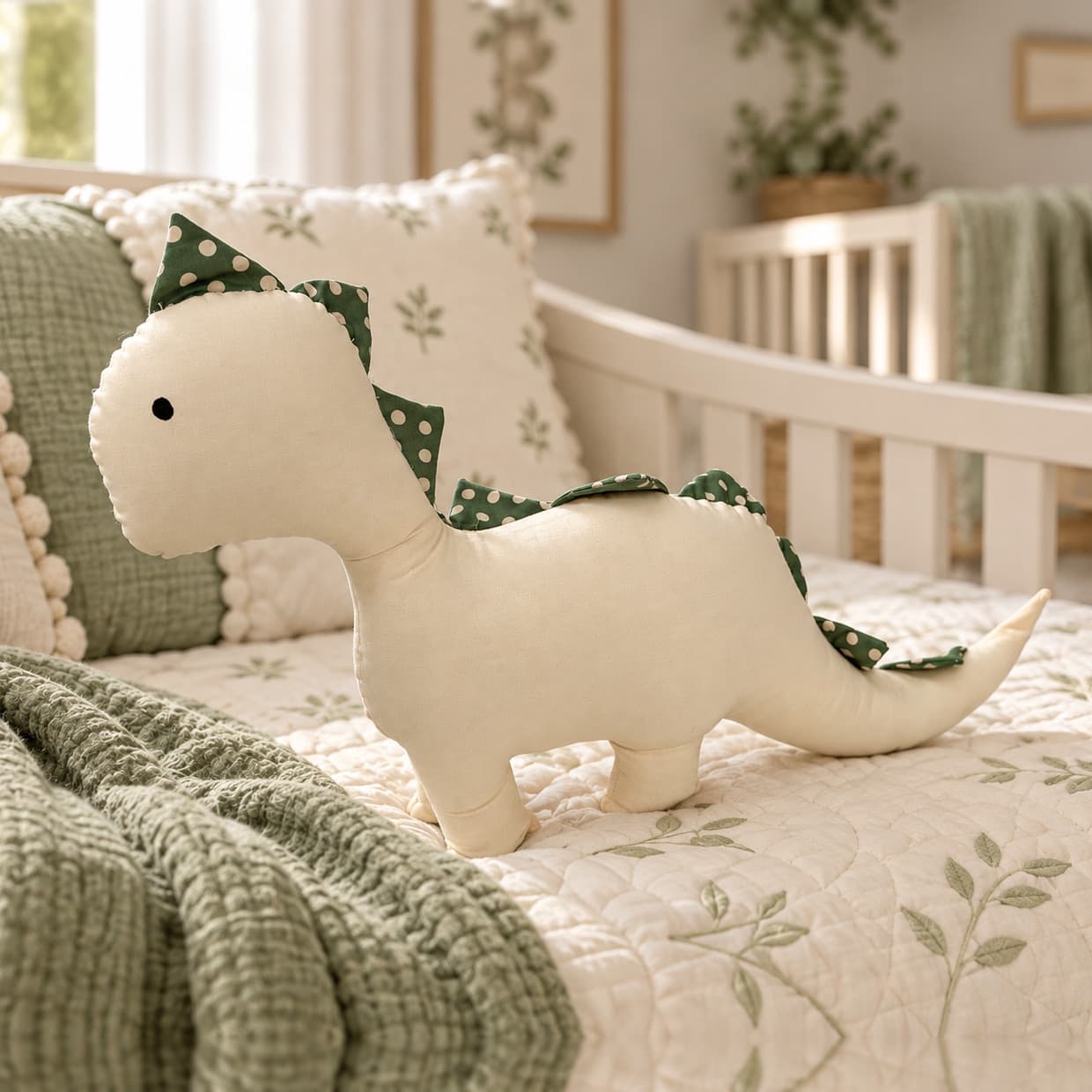 Almofada Dinossauro Decorativa 100% Algodão